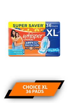 Whisper Choice Xl 36pads